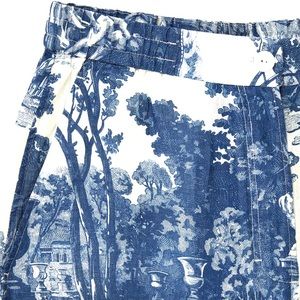 COS Bermuda Shorts in Blue and White